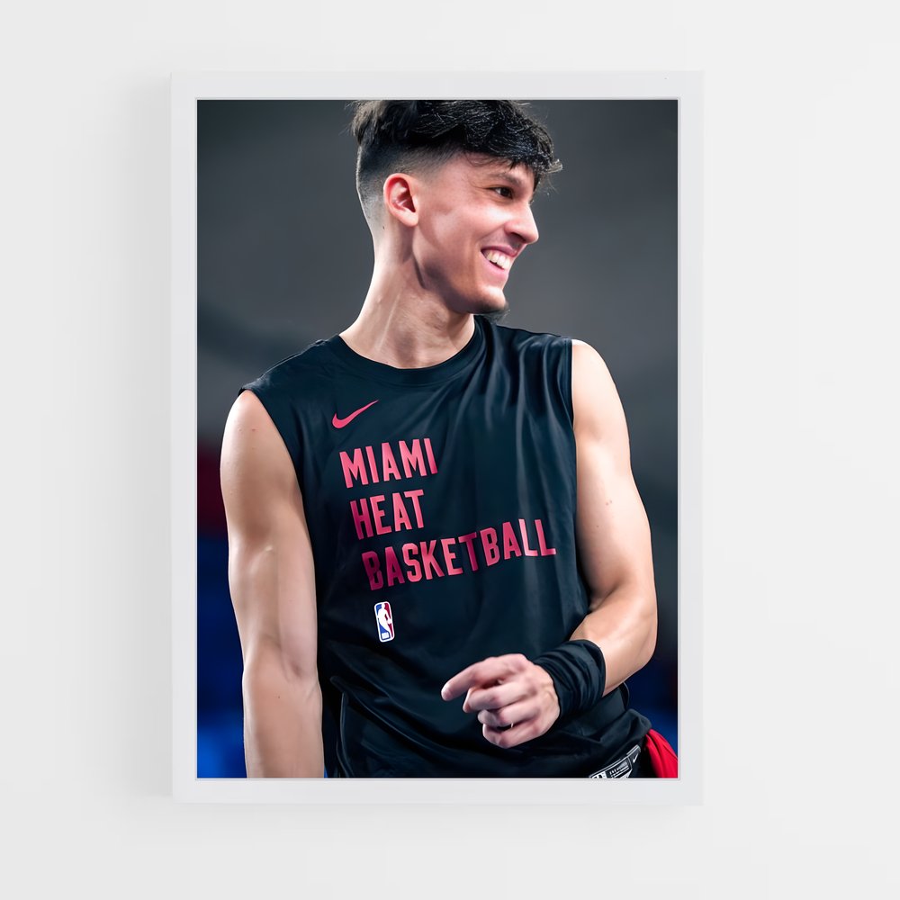 Poster Sourire de Tyler – affiche Basketball (vue 3)